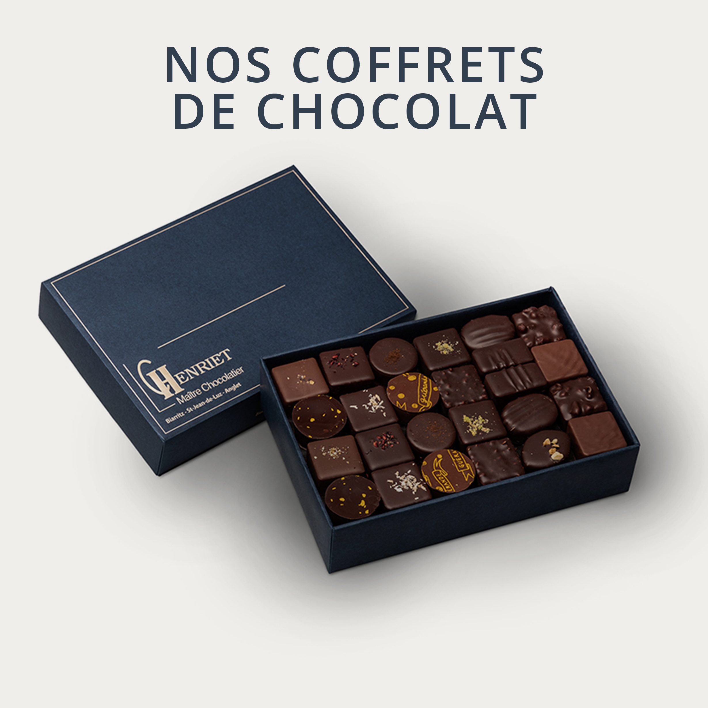 Nos coffrets de chocolat Henriet mobile